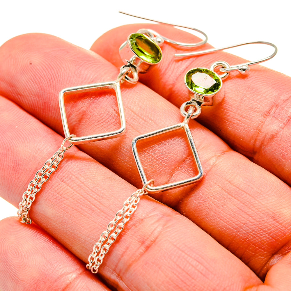 Peridot Earrings handcrafted by Ana Silver Co - EARR413084