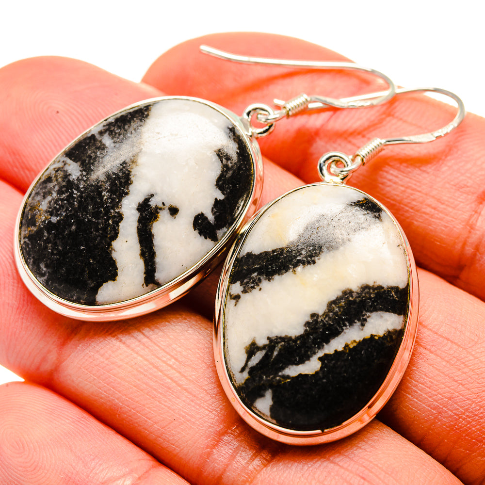 Pinolith Jasper Earrings handcrafted by Ana Silver Co - EARR413089