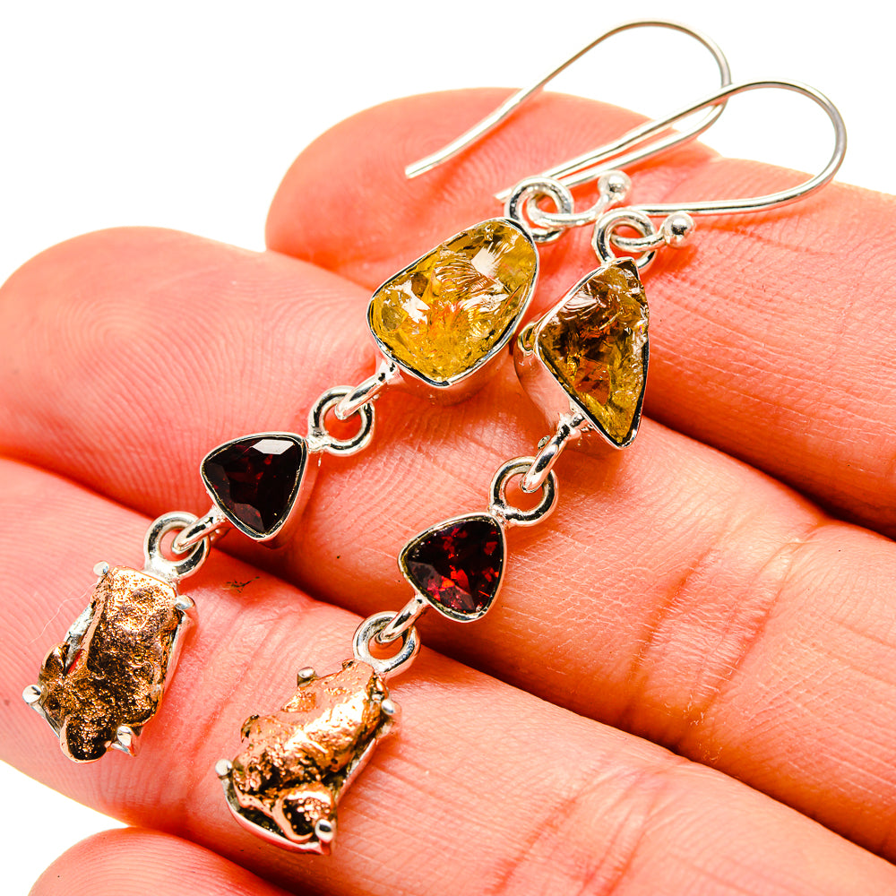 Pyrite Agate Earrings handcrafted by Ana Silver Co - EARR413095