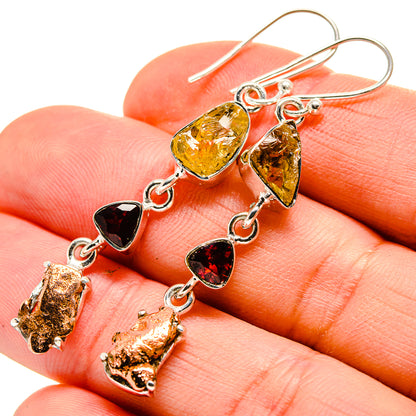 Pyrite Agate Earrings handcrafted by Ana Silver Co - EARR413095