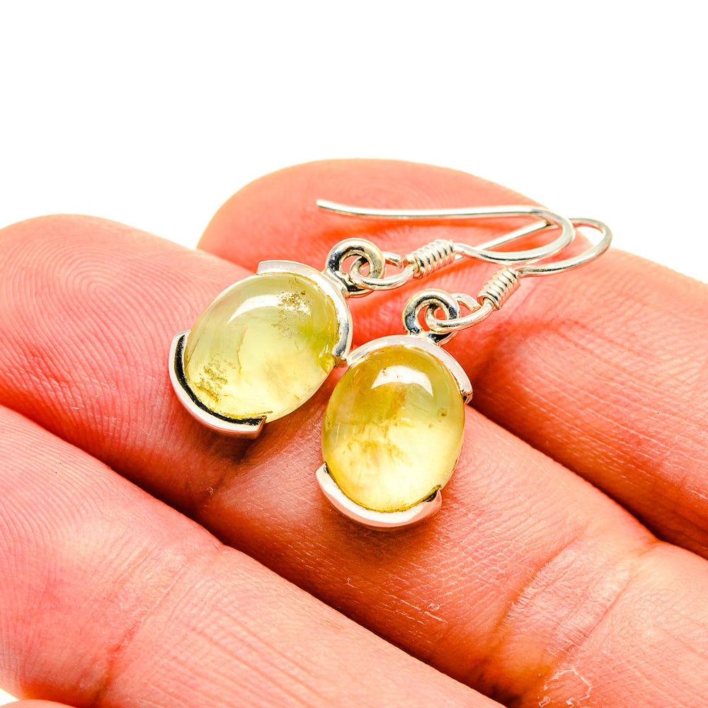 Prehnite Earrings handcrafted by Ana Silver Co - EARR413117