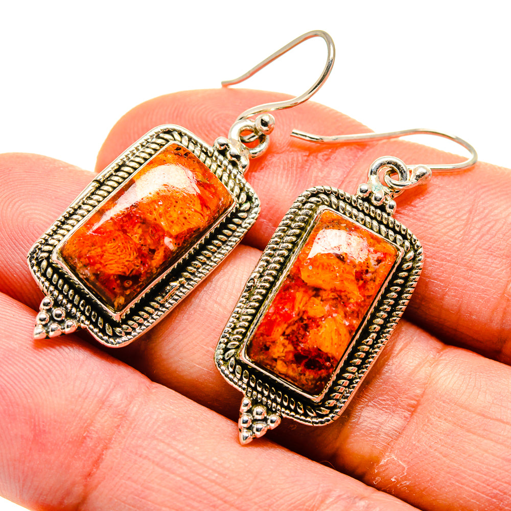 Sponge Coral Earrings handcrafted by Ana Silver Co - EARR413122