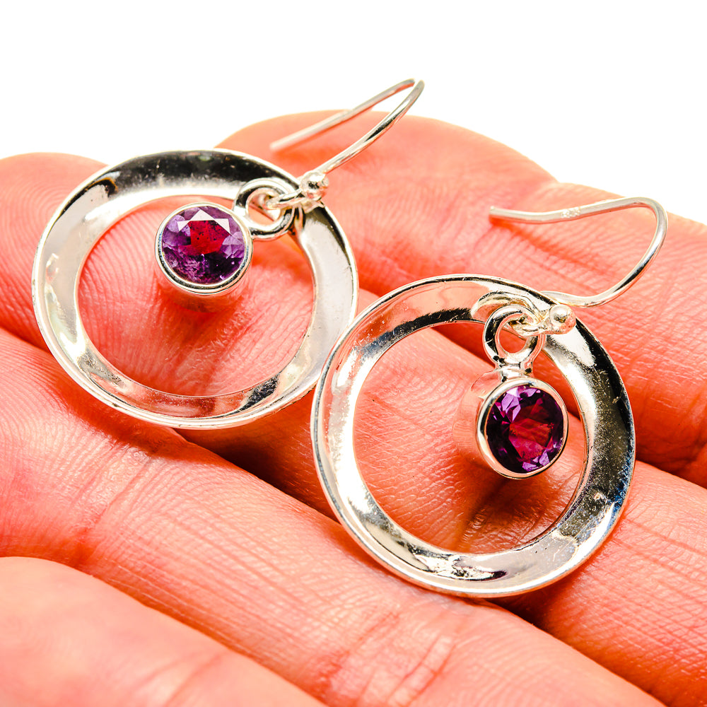 Amethyst Earrings handcrafted by Ana Silver Co - EARR413136