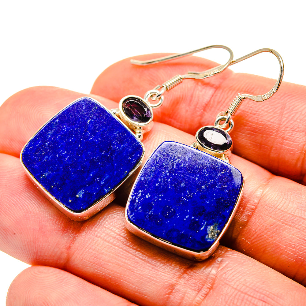 Lapis Lazuli Earrings handcrafted by Ana Silver Co - EARR413139