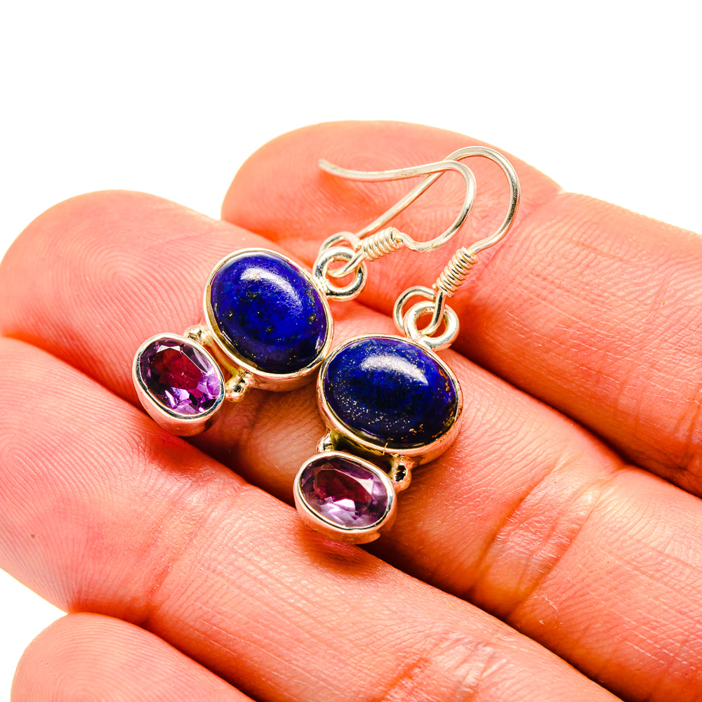 Lapis Lazuli Earrings handcrafted by Ana Silver Co - EARR413142