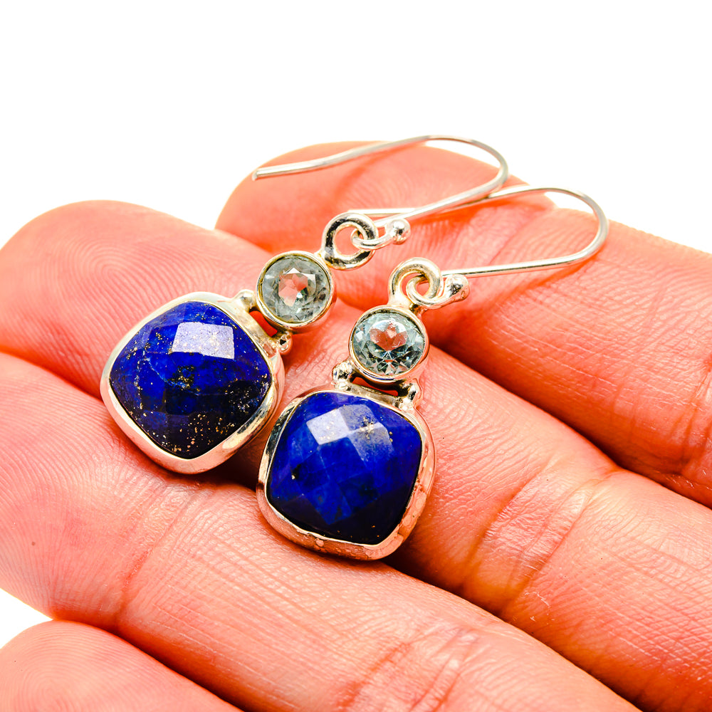 Lapis Lazuli Earrings handcrafted by Ana Silver Co - EARR413143