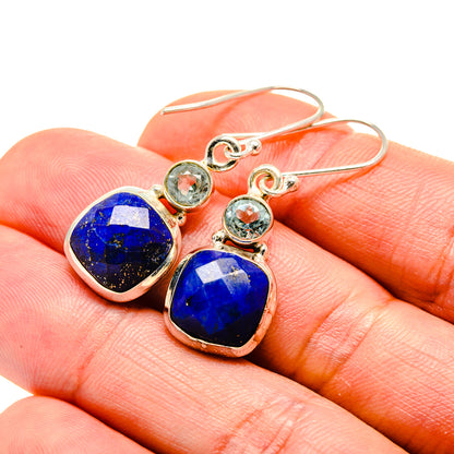 Lapis Lazuli Earrings handcrafted by Ana Silver Co - EARR413143