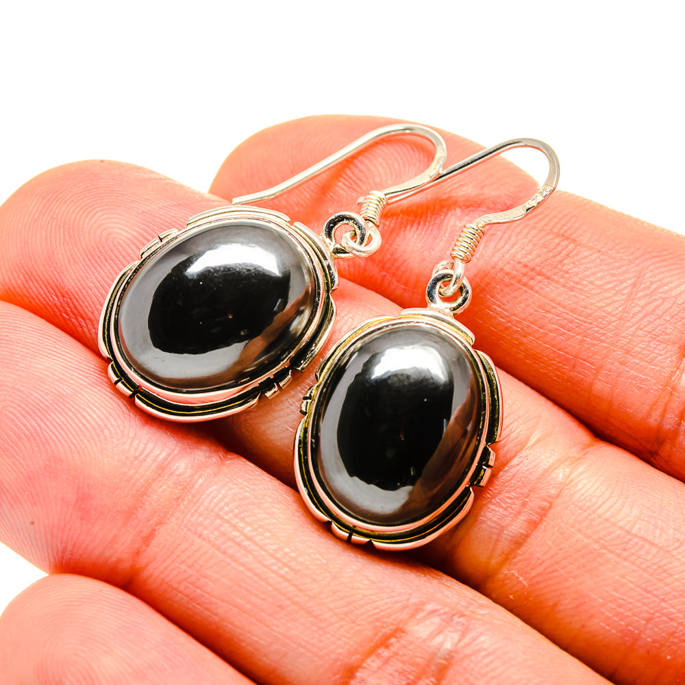 Hematite Earrings handcrafted by Ana Silver Co - EARR413149