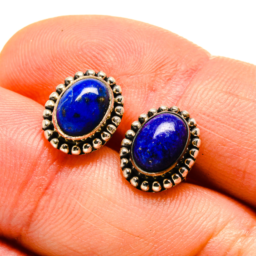Lapis Lazuli Earrings handcrafted by Ana Silver Co - EARR413166