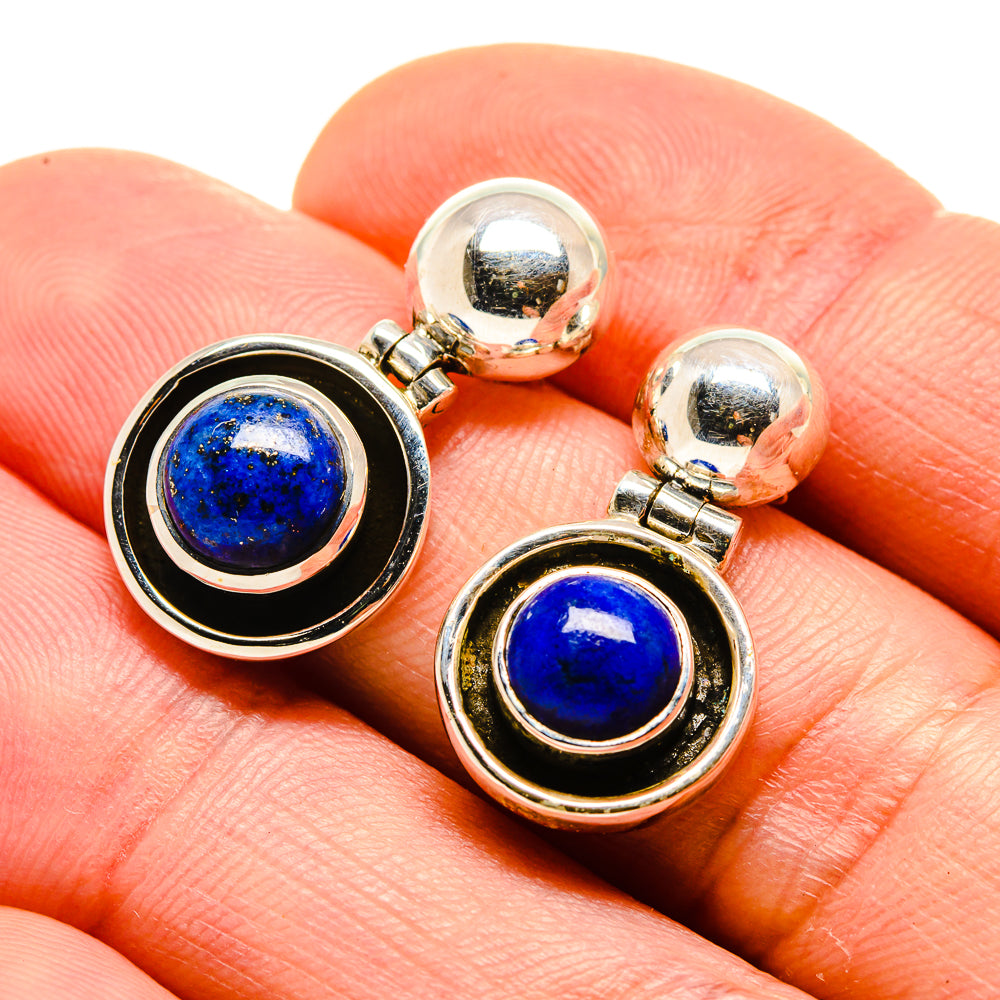 Lapis Lazuli Earrings handcrafted by Ana Silver Co - EARR413169