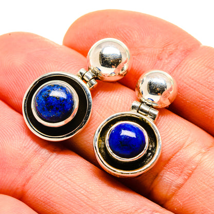 Lapis Lazuli Earrings handcrafted by Ana Silver Co - EARR413169