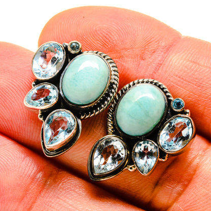 Larimar Earrings handcrafted by Ana Silver Co - EARR413172