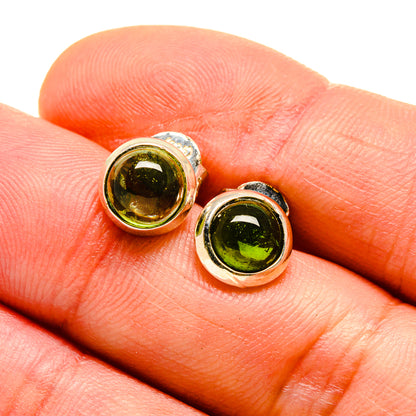 Green Tourmaline Earrings handcrafted by Ana Silver Co - EARR413188
