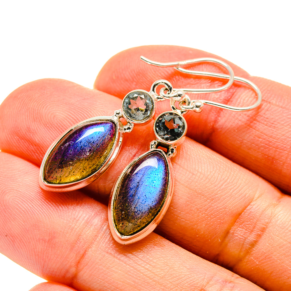 Labradorite Earrings handcrafted by Ana Silver Co - EARR413191