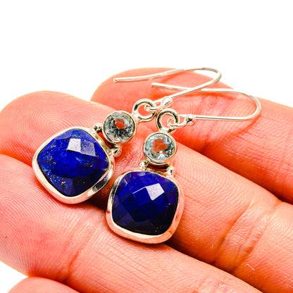 Lapis Lazuli Earrings handcrafted by Ana Silver Co - EARR413194
