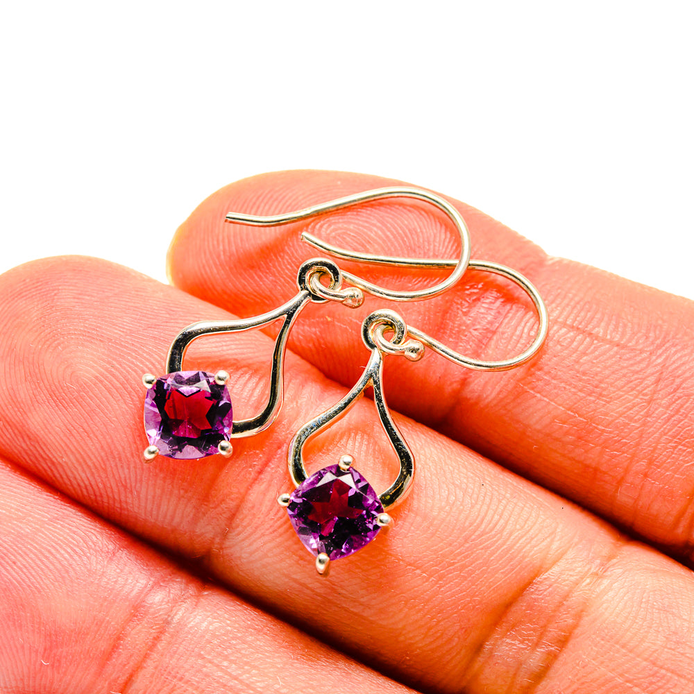 Amethyst Earrings handcrafted by Ana Silver Co - EARR413198