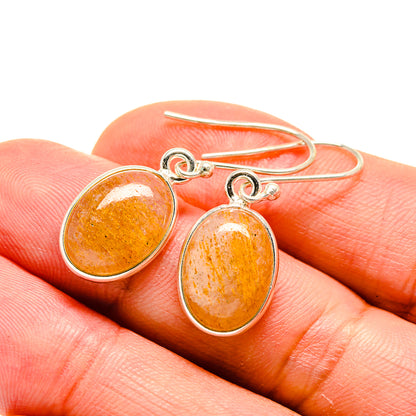 Rutilated Quartz Earrings handcrafted by Ana Silver Co - EARR413207