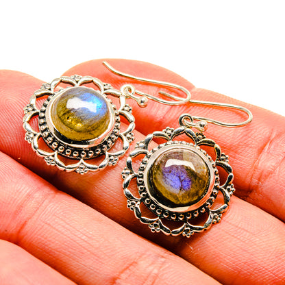 Labradorite Earrings handcrafted by Ana Silver Co - EARR413216