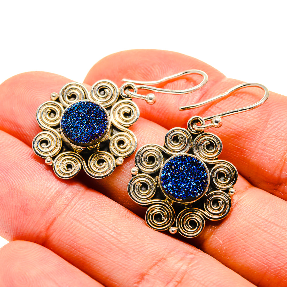 Titanium Druzy Earrings handcrafted by Ana Silver Co - EARR413219