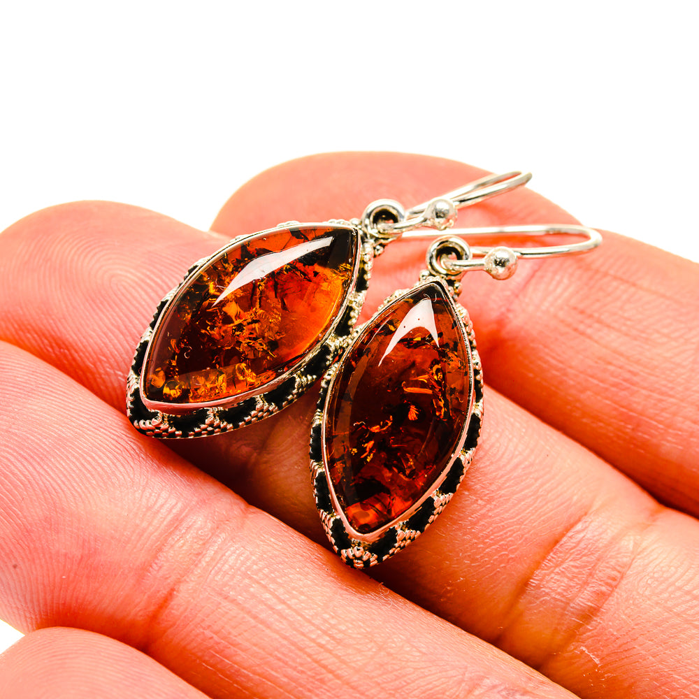 Baltic Amber Earrings handcrafted by Ana Silver Co - EARR413228