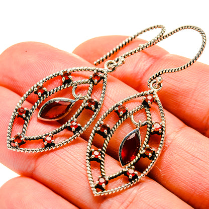Garnet Earrings handcrafted by Ana Silver Co - EARR413232