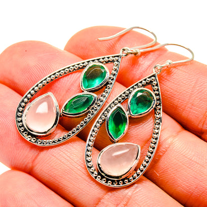 Rainbow Moonstone Earrings handcrafted by Ana Silver Co - EARR413235