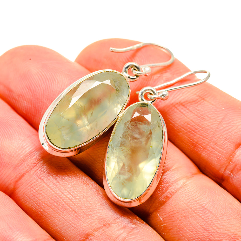 Prehnite Earrings handcrafted by Ana Silver Co - EARR413239