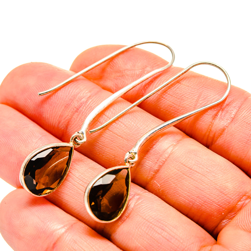 Smoky Quartz Earrings handcrafted by Ana Silver Co - EARR413243