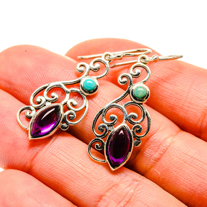 Amethyst Earrings handcrafted by Ana Silver Co - EARR413244