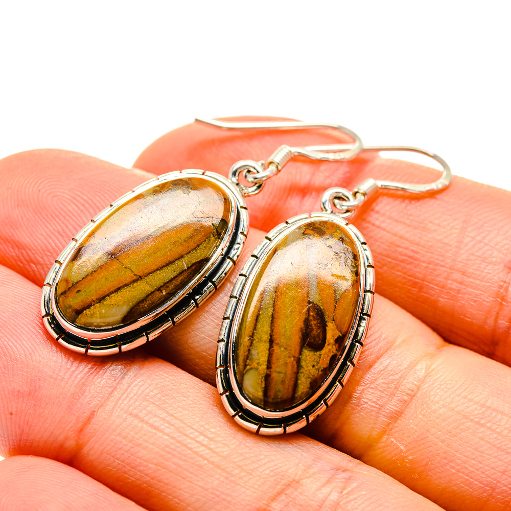 Chert Breccia Earrings handcrafted by Ana Silver Co - EARR413245