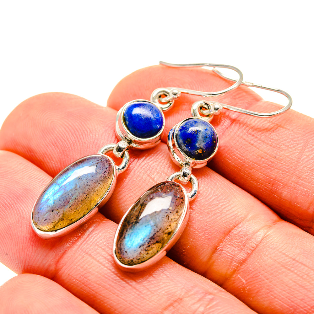 Labradorite Earrings handcrafted by Ana Silver Co - EARR413249