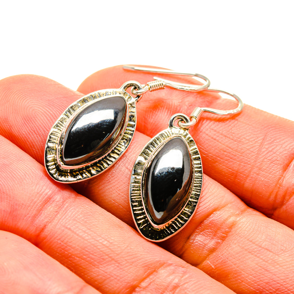 Hematite Earrings handcrafted by Ana Silver Co - EARR413255