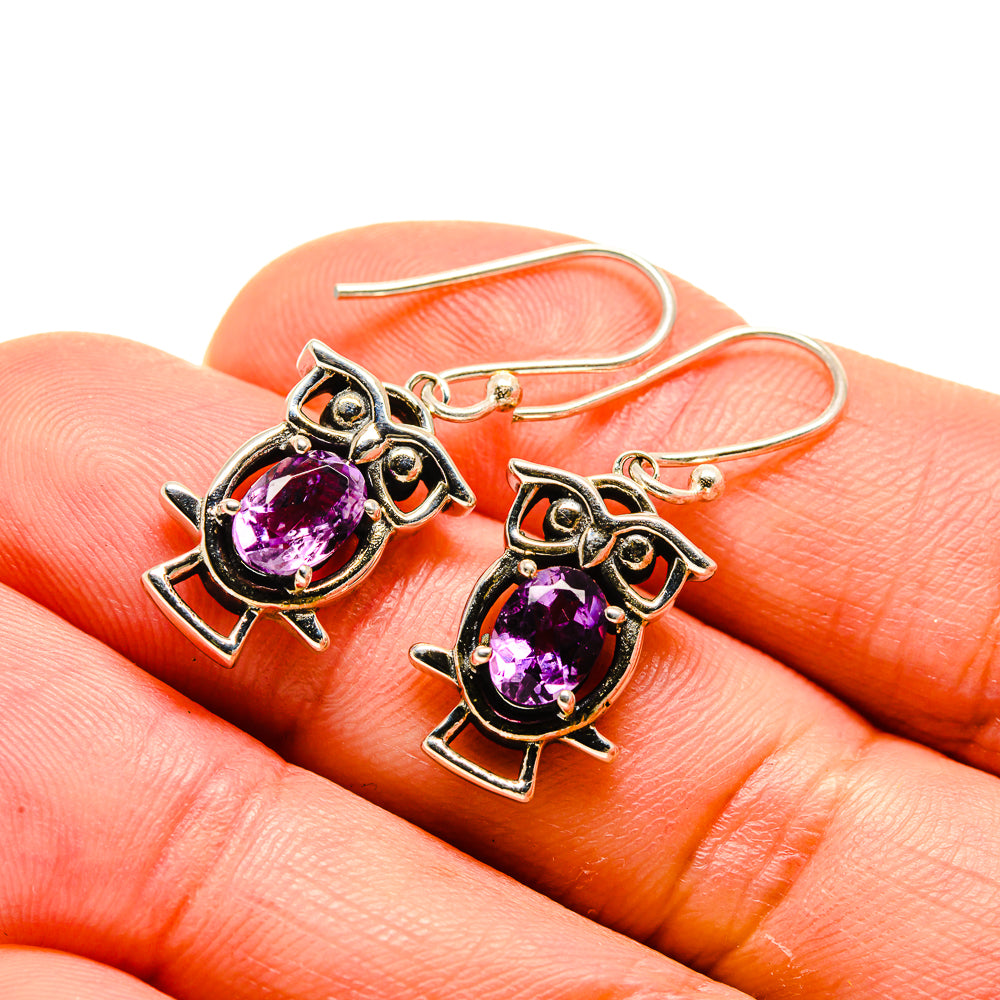 Amethyst Earrings handcrafted by Ana Silver Co - EARR413256