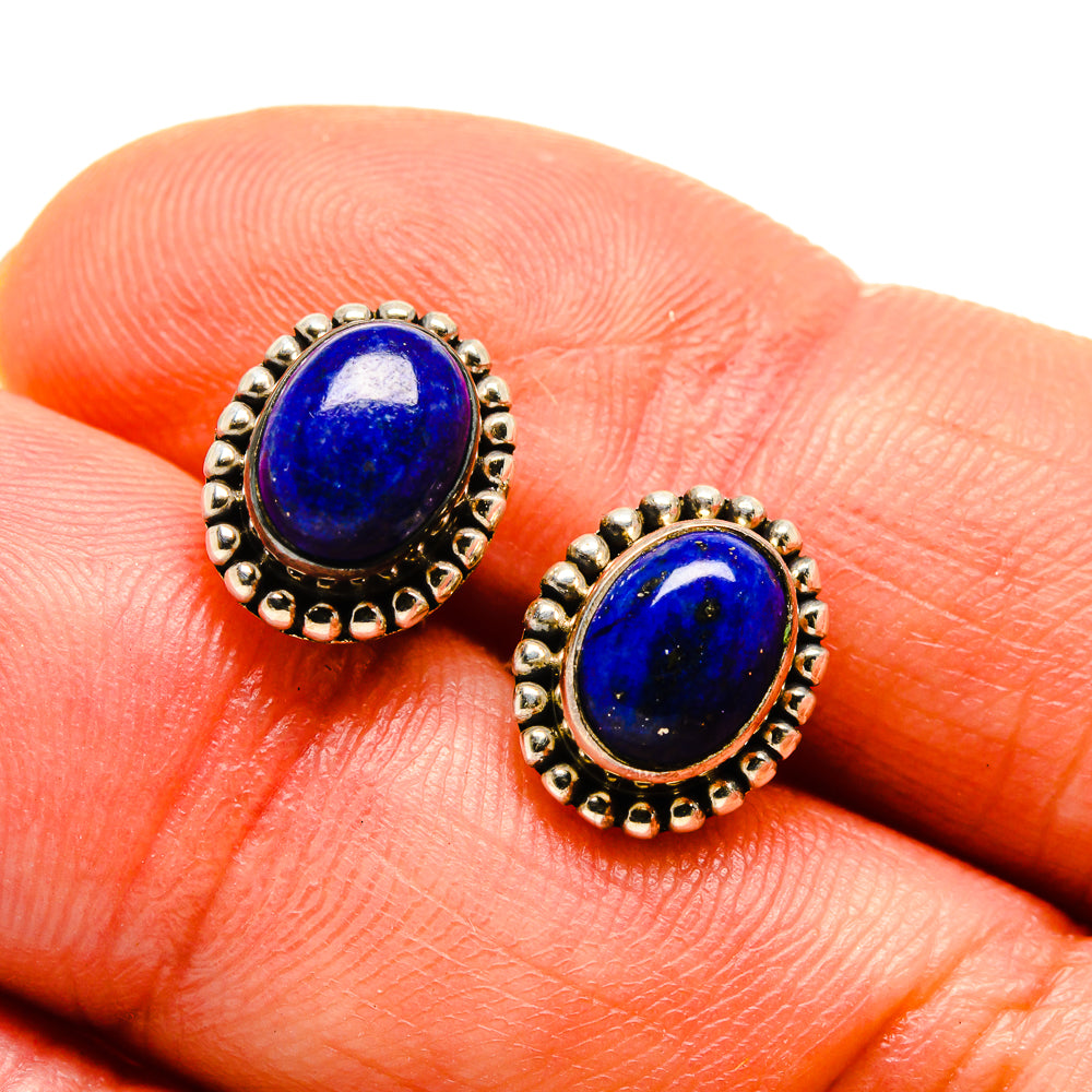 Lapis Lazuli Earrings handcrafted by Ana Silver Co - EARR413258