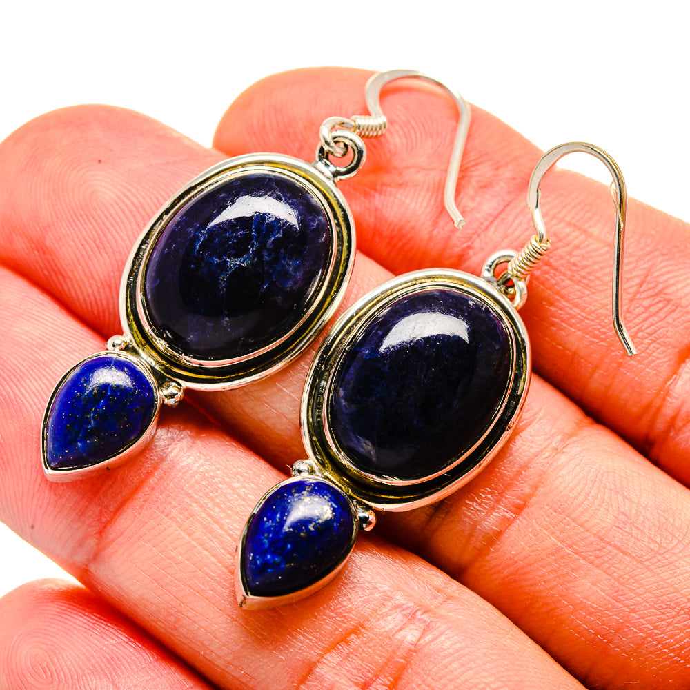 Sodalite Earrings handcrafted by Ana Silver Co - EARR413271