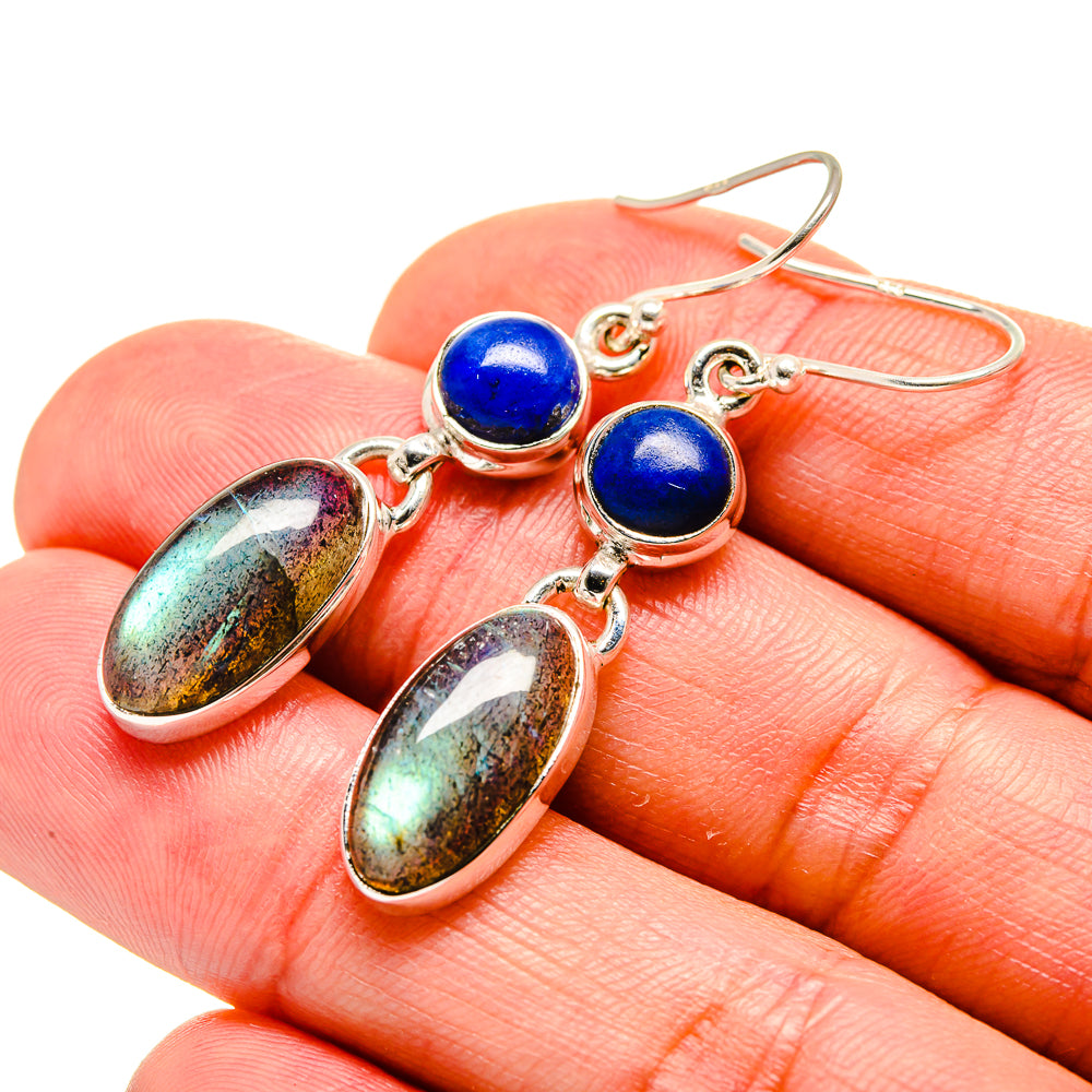 Labradorite Earrings handcrafted by Ana Silver Co - EARR413272