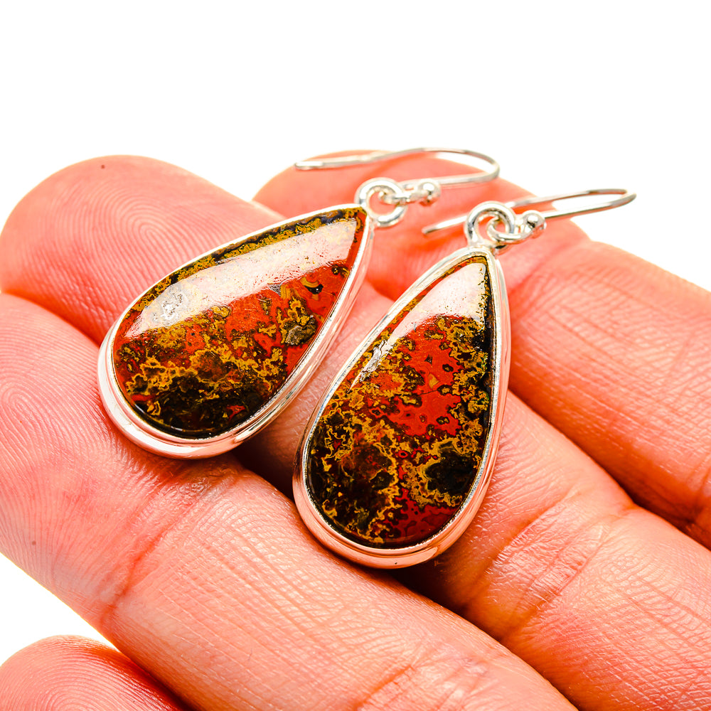 Moroccan Agate Earrings handcrafted by Ana Silver Co - EARR413277