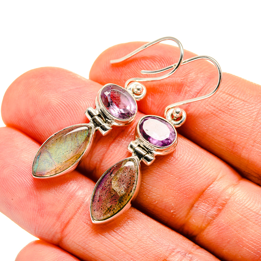 Labradorite Earrings handcrafted by Ana Silver Co - EARR413291