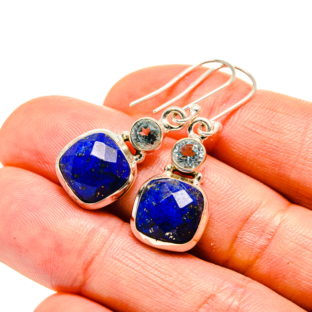 Lapis Lazuli Earrings handcrafted by Ana Silver Co - EARR413331
