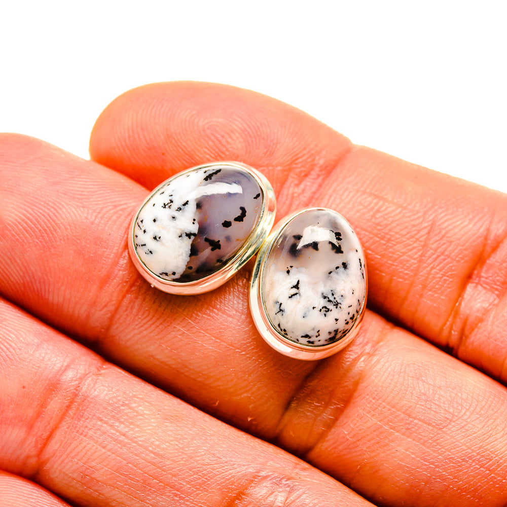 Dendritic Opal Earrings handcrafted by Ana Silver Co - EARR413342