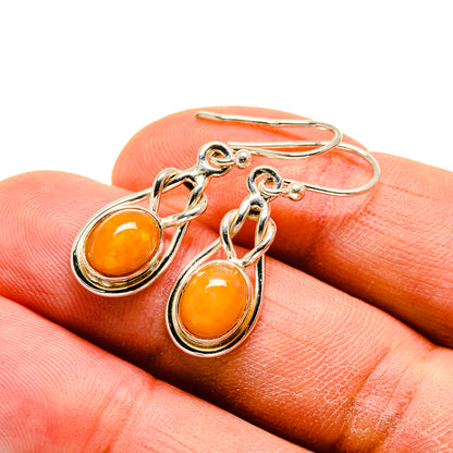 Rutilated Quartz Earrings handcrafted by Ana Silver Co - EARR413361