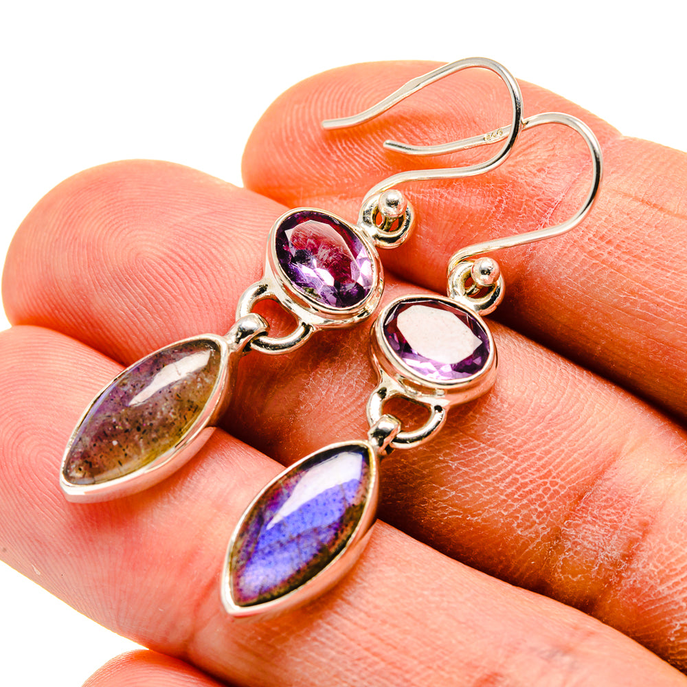 Labradorite Earrings handcrafted by Ana Silver Co - EARR413367