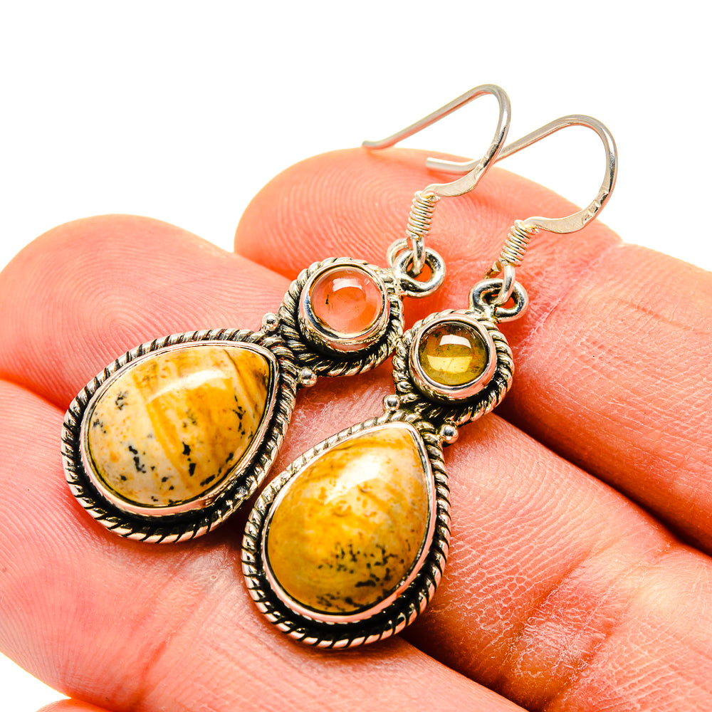 Ocean Jasper Earrings handcrafted by Ana Silver Co - EARR413369