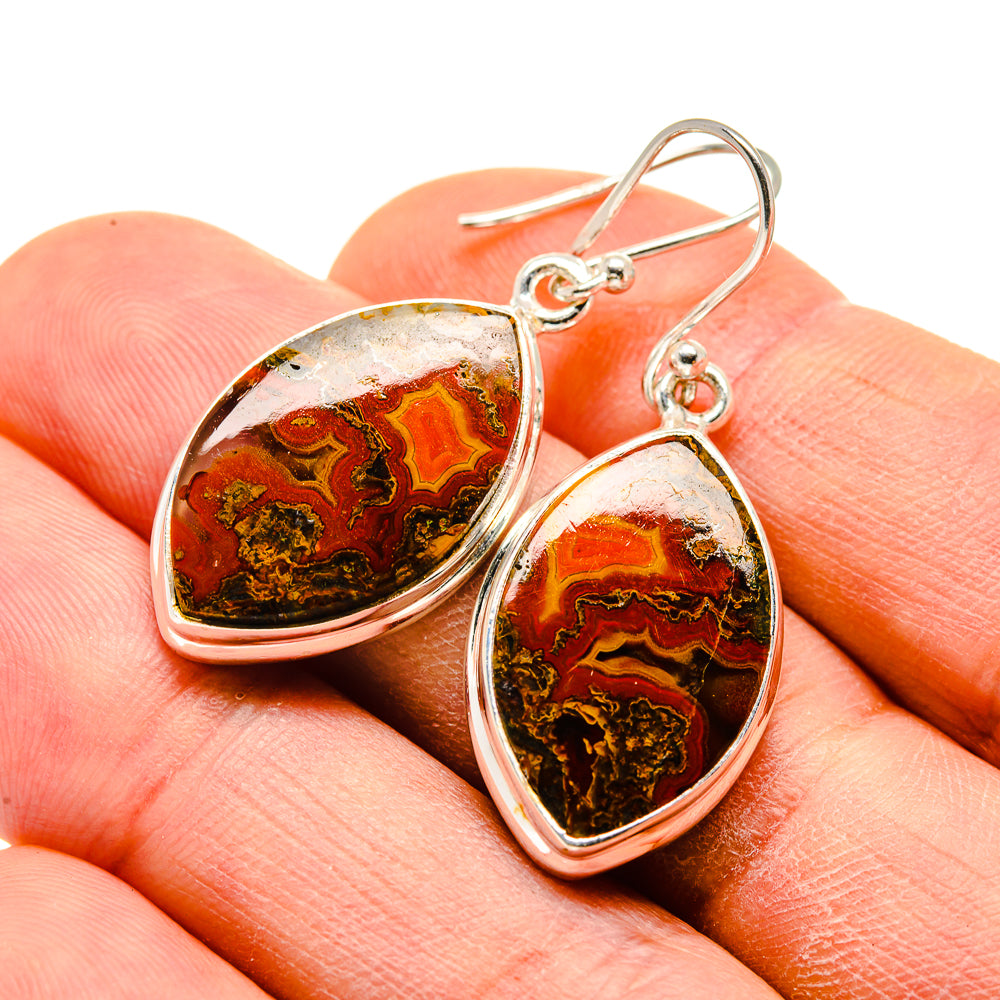 Moroccan Agate Earrings handcrafted by Ana Silver Co - EARR413375