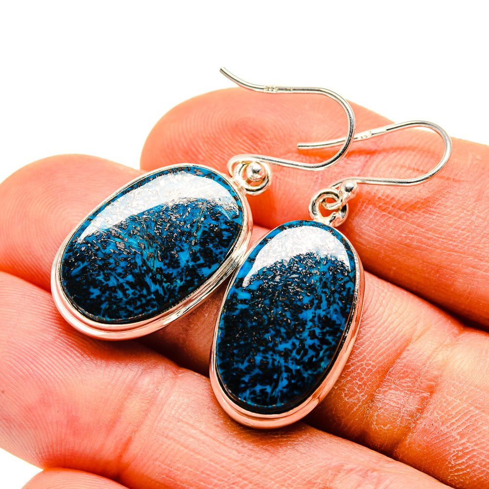 Shattuckite Earrings handcrafted by Ana Silver Co - EARR413391