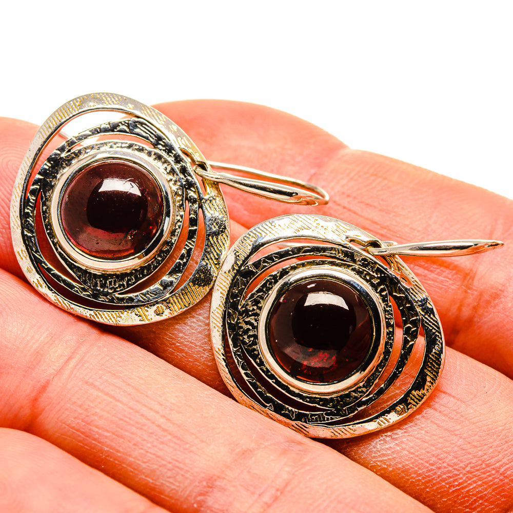 Garnet Earrings handcrafted by Ana Silver Co - EARR413395