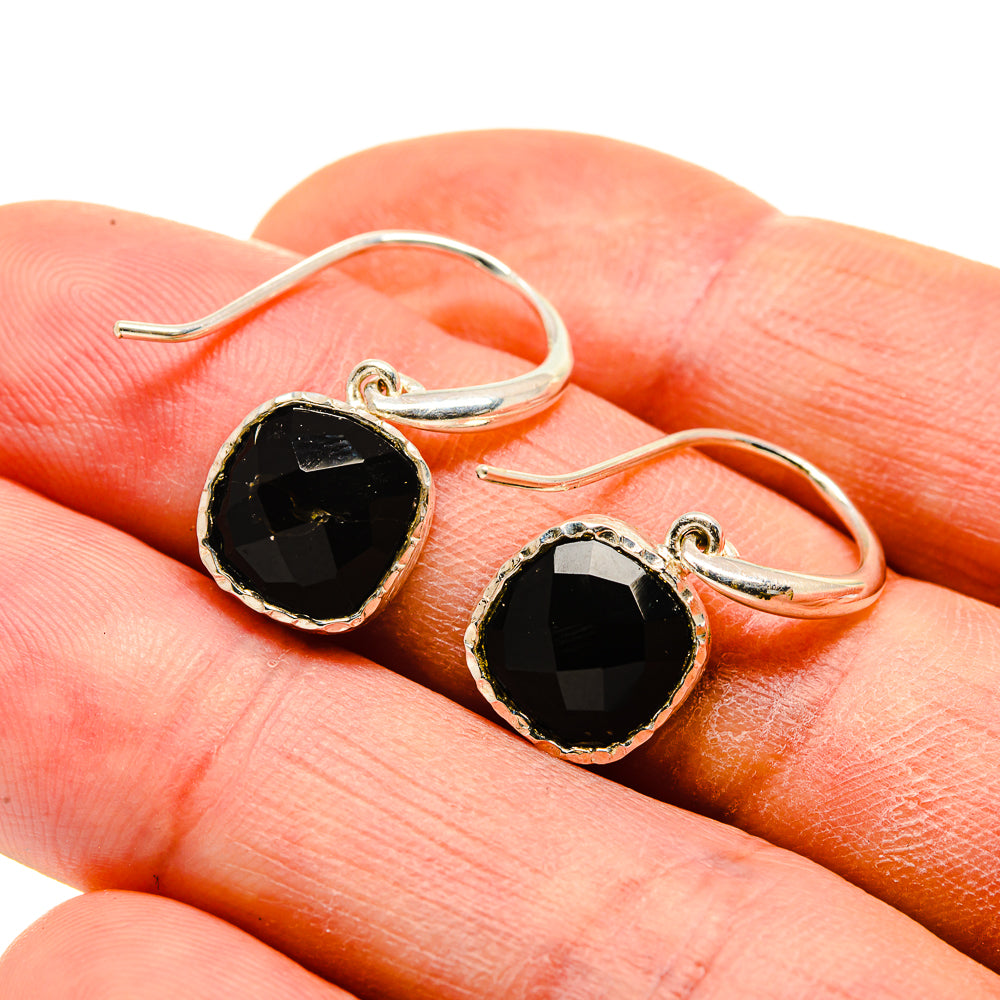 Black Onyx Earrings handcrafted by Ana Silver Co - EARR413397