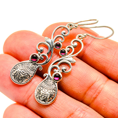 Garnet Earrings handcrafted by Ana Silver Co - EARR413412
