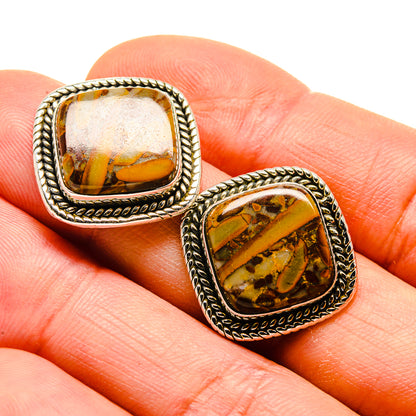 Chert Breccia Earrings handcrafted by Ana Silver Co - EARR413424