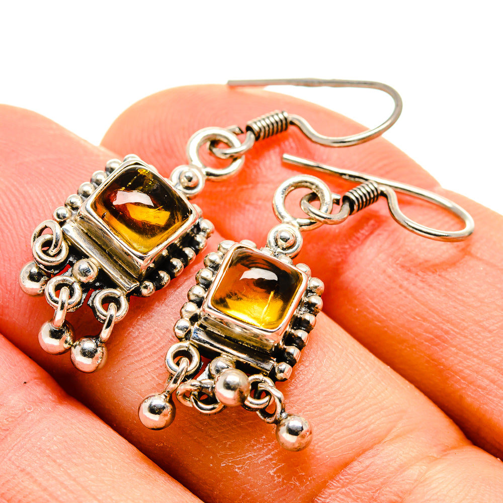 Citrine Earrings handcrafted by Ana Silver Co - EARR413431
